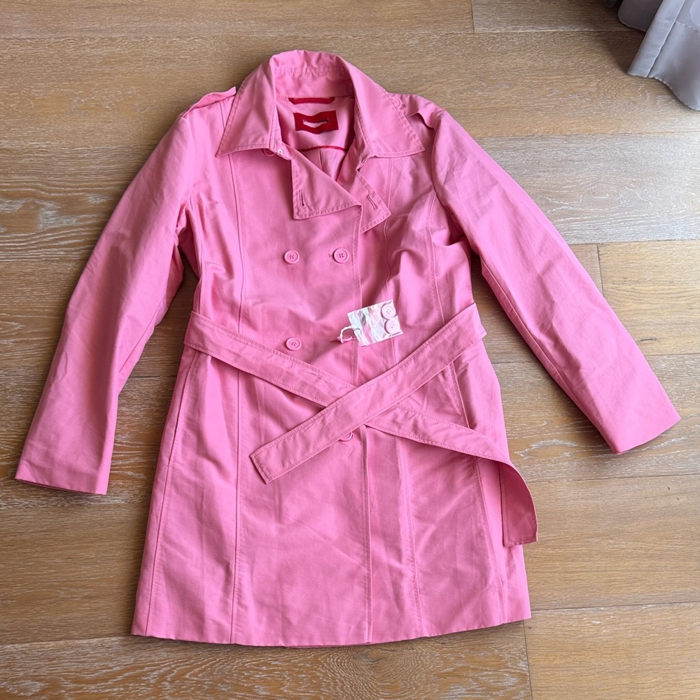 Max & Co. Short Belted Trench Coat - Pink